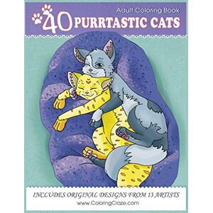 ColoringCraze Adult Coloring Book: 40 Purrtastic Cats: 1 (Domestic Animals Coloring Books Series) ColoringCraze Adult Coloring Book: 40 Purrtastic Cats: 1 (Domestic Animals Coloring Books Series)