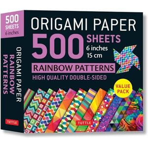 Publishing, Tuttle Origami Paper 500 sheets Rainbow Patterns 6 inch (15 cm): Tuttle Origami Paper: Double-Sided Origami Sheets Printed with 12 Different Designs (Instructions for 6 Projects Included) Publishing, Tuttle Origami Paper 500 sheets Rainbow Patterns 6 inch (15 cm): Tuttle Origami Paper: Double-Sided Origami Sheets Printed with 12 Different Designs (Instructions for 6 Projects Included)