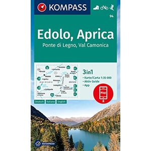 Edolo / Aprica D/I + Aktiv Guide (94): 3in1 Wanderkarte mit Aktiv Guide inklusive Karte zur offline Verwendung in der KOMPASS-App. Fahrradfahren. Skitouren. Edolo / Aprica D/I + Aktiv Guide (94): 3in1 Wanderkarte mit Aktiv Guide inklusive Karte zur offline Verwendung in der KOMPASS-App. Fahrradfahren. Skitouren.