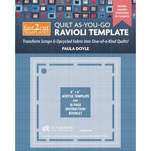 Doyle, Paula fast2cut Quilt As-You-Go Ravioli Template: Transform Scraps & Upcycled Fabric Into One-Of-A-Kind Quilts! (Fast2cut Templates) Doyle, Paula fast2cut Quilt As-You-Go Ravioli Template: Transform Scraps & Upcycled Fabric Into One-Of-A-Kind Quilts! (Fast2cut Templates)