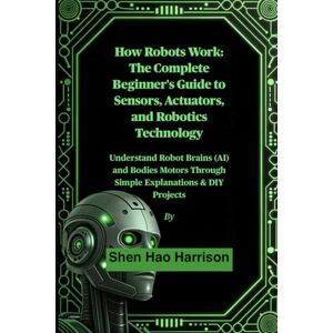 Harrison, Shen Hao How Robots Work: The Complete Beginner's Guide to Sensors, Actuators, and Robotics Technology: Understand Robot Brains (AI) and Bodies Motors Through Simple Explanations & DIY Projects Harrison, Shen Hao How Robots Work: The Complete Beginner's Guide to Sensors, Actuators, and Robotics Technology: Understand Robot Brains (AI) and Bodies Motors Through Simple Explanations & DIY Projects
