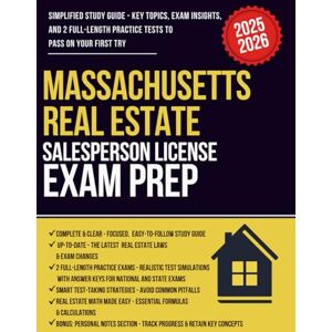 Educational Institute, Astorra Massachusetts Real Estate Salesperson License Exam Prep: Simplified Study Guide and Workbook with 2 Full-Length Practice Tests, Smart Strategies & Real Estate Math Essentials Educational Institute, Astorra Massachusetts Real Estate Salesperson License Exam Prep: Simplified Study Guide and Workbook with 2 Full-Length Practice Tests, Smart Strategies & Real Estate Math Essentials