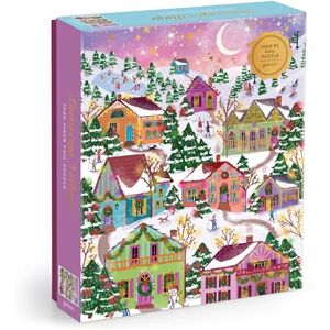 Galison Snowcap Village – 1000 Piece Foil Joy Laforme Jigsaw Puzzle Featuring Beautiful Artwork Of Snowcapped Village During Christmas Galison Snowcap Village – 1000 Piece Foil Joy Laforme Jigsaw Puzzle Featuring Beautiful Artwork Of Snowcapped Village During Christmas