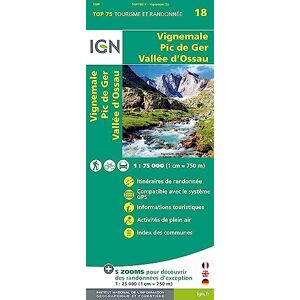 Institut Géographique National Vignemale / Pic de Ger / Vallée d'Ossau: 75018 (TOP 75) Institut Géographique National Vignemale / Pic de Ger / Vallée d'Ossau: 75018 (TOP 75)