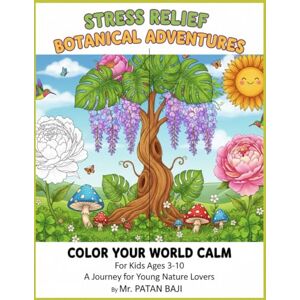 BAJI, MR PATAN Botanical Bliss: A Stress-Busting Coloring Book for Kids: Fun Nature Designs & Calming Garden Scenes for Ages 3-10 Relaxing Illustrations for Adults Seeking Calm BAJI, MR PATAN Botanical Bliss: A Stress-Busting Coloring Book for Kids: Fun Nature Designs & Calming Garden Scenes for Ages 3-10 Relaxing Illustrations for Adults Seeking Calm