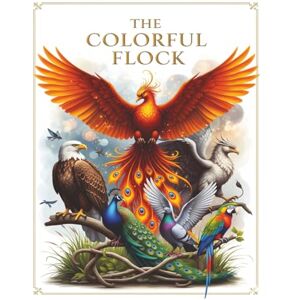 XCVI, Verraun The Colorful Flock: Coloring Book for Kids 4+Fun & Educational Wonderful Gift for Kids Relaxing Family Activity 50+ Real & Whimsical Birds: ... Format 104 Pages, Learning & Relaxation XCVI, Verraun The Colorful Flock: Coloring Book for Kids 4+Fun & Educational Wonderful Gift for Kids Relaxing Family Activity 50+ Real & Whimsical Birds: ... Format 104 Pages, Learning & Relaxation