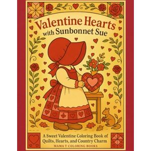 Coloring Books, Mama T Valentine Hearts With Sunbonnet Sue: A Sweet Valentine Coloring book of Quilts, Quilting Hearts and Country Charm (Mama T Adult Coloring Books: A Collection of Artful Escapes) Coloring Books, Mama T Valentine Hearts With Sunbonnet Sue: A Sweet Valentine Coloring book of Quilts, Quilting Hearts and Country Charm (Mama T Adult Coloring Books: A Collection of Artful Escapes)