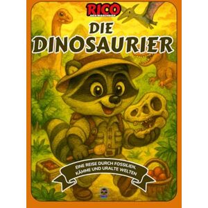 Books, Rico Rico entdeckt die Dinosaurier – Interaktives Lern- und Malbuch für Kinder von 4 bis 10 Jahren Books, Rico Rico entdeckt die Dinosaurier – Interaktives Lern- und Malbuch für Kinder von 4 bis 10 Jahren