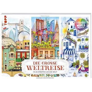Tantareanu, Madalina Colorful World Die große Weltreise: In 22 Städten um die Welt ausmalen & entspannen (Colorful World Weltreise (Ausmalbücher)) Tantareanu, Madalina Colorful World Die große Weltreise: In 22 Städten um die Welt ausmalen & entspannen (Colorful World Weltreise (Ausmalbücher))