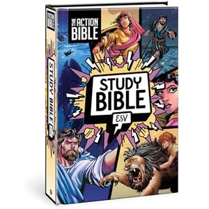 David C Cook The Action Bible: English Standard Version, Study Bible, Full-Color Comic Book: English Standard Version, Study Bible, Full-Color Comic Book-Style ... to Tough Questions about the Faith, Has Maps David C Cook The Action Bible: English Standard Version, Study Bible, Full-Color Comic Book: English Standard Version, Study Bible, Full-Color Comic Book-Style ... to Tough Questions about the Faith, Has Maps