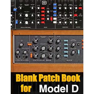 Ferdz, Editions Blank Patch Book for Model D : Blank Patch Sheets Notebook Moog Model D Behringer 8,5" x 11" A4 Large Notebook , 134 Pages Very Useful Convenient to keep your favorite patches in one book Ferdz, Editions Blank Patch Book for Model D : Blank Patch Sheets Notebook Moog Model D Behringer 8,5" x 11" A4 Large Notebook , 134 Pages Very Useful Convenient to keep your favorite patches in one book