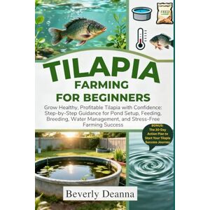 Deanna, Beverly Deanna TILAPIA FARMING FOR BEGINNERS: Grow Healthy, Profitable Tilapia with Confidence: Step-by-Step Guidance for Pond Setup, Feeding, Breeding, Water Management, and Stress-Free Farming Success Deanna, Beverly Deanna TILAPIA FARMING FOR BEGINNERS: Grow Healthy, Profitable Tilapia with Confidence: Step-by-Step Guidance for Pond Setup, Feeding, Breeding, Water Management, and Stress-Free Farming Success