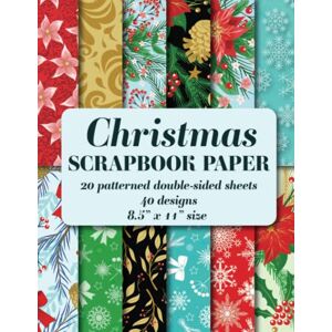 Studio, Artful Paper Christmas Scrapbook Paper: 20 patterned double sided sheets. 8.5" x 11" (Decorative Craft Paper) Studio, Artful Paper Christmas Scrapbook Paper: 20 patterned double sided sheets. 8.5" x 11" (Decorative Craft Paper)