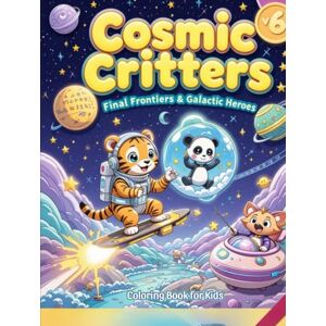 Muralidhar, Yeshodari Cosmic Critters Vol. 6: Final Frontiers & Galactic Heroes – 50 Coloring Pages for Kids Ages 4–10 Space Coloring Book with Tigers on Jetboards, ... Critters: Adventures in the Animal Galaxy) Muralidhar, Yeshodari Cosmic Critters Vol. 6: Final Frontiers & Galactic Heroes – 50 Coloring Pages for Kids Ages 4–10 Space Coloring Book with Tigers on Jetboards, ... Critters: Adventures in the Animal Galaxy)