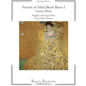 Stitchworks, Serenity Portrait of Adele Bloch-Bauer I Gustav Klimt Cross Stitch Pattern: Regular and Large Print Cross Stitch Chart Stitchworks, Serenity Portrait of Adele Bloch-Bauer I Gustav Klimt Cross Stitch Pattern: Regular and Large Print Cross Stitch Chart