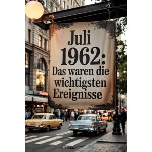 Illner, Volker Juli 1962: Das waren die wichtigsten Ereignisse: Ein persönliches Geschenk für alle, die im Juli 1962 geboren wurden – mit den bedeutendsten Nachrichten und Entwicklungen aus aller Welt Illner, Volker Juli 1962: Das waren die wichtigsten Ereignisse: Ein persönliches Geschenk für alle, die im Juli 1962 geboren wurden – mit den bedeutendsten Nachrichten und Entwicklungen aus aller Welt