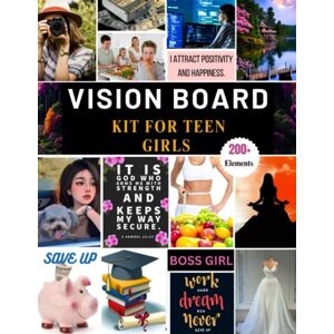 Xavier, Stella Vision Board Kit For Teen Girls: 200+ Pictures, Affirmation Quotes, Stickers and Supplies to Help Achieve Your Goals Cut & Paste Collage Book to Manifest & Attract Your Dream Life Xavier, Stella Vision Board Kit For Teen Girls: 200+ Pictures, Affirmation Quotes, Stickers and Supplies to Help Achieve Your Goals Cut & Paste Collage Book to Manifest & Attract Your Dream Life
