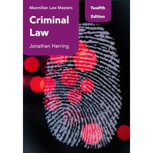 Jonathan Herring Criminal Law (Hart Law Masters) Jonathan Herring Criminal Law (Hart Law Masters)