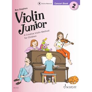 Ros Stephen Violin Junior: Concert Book 2 A Creative Violin Method for Children 1-2 violins and piano Sheet Music with Online Material (ED 23122) Ros Stephen Violin Junior: Concert Book 2 A Creative Violin Method for Children 1-2 violins and piano Sheet Music with Online Material (ED 23122)