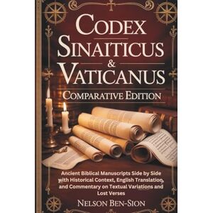 Ben-sion, Nelson THE CODEX SINAITICUS & VATICANUS COMPARATIVE EDITION: Ancient Biblical Manuscripts Side by Side with Historical Context, English Translation, and Commentary on Textual Variations and Lost Verses Ben-sion, Nelson THE CODEX SINAITICUS & VATICANUS COMPARATIVE EDITION: Ancient Biblical Manuscripts Side by Side with Historical Context, English Translation, and Commentary on Textual Variations and Lost Verses