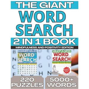 Press, DLC Giant Word Search 2 in 1 Word Search Puzzle Book Summer Relax & Mindfulness: 220 Word Search Puzzle Book Large Print 8.5 x 11” Size 5,000+ ... Summer Themes for Adults (Word Find Books) Press, DLC Giant Word Search 2 in 1 Word Search Puzzle Book Summer Relax & Mindfulness: 220 Word Search Puzzle Book Large Print 8.5 x 11” Size 5,000+ ... Summer Themes for Adults (Word Find Books)
