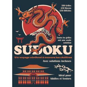 Simon, Jean Sudoku pour Adultes : 500 Grilles Moyennes et Difficiles avec Solutions: 250 grilles de niveau moyen + 250 difficiles. Grand format (21,6 x 27,9 cm) Simon, Jean Sudoku pour Adultes : 500 Grilles Moyennes et Difficiles avec Solutions: 250 grilles de niveau moyen + 250 difficiles. Grand format (21,6 x 27,9 cm)
