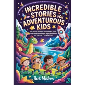 Madron, Bert INCREDIBLE STORIES FOR ADVENTUROUS KIDS: 15 Exciting Bedtime Tales with Fun Facts That Boost Imagination, Build Confidence and empower Young Explorers Madron, Bert INCREDIBLE STORIES FOR ADVENTUROUS KIDS: 15 Exciting Bedtime Tales with Fun Facts That Boost Imagination, Build Confidence and empower Young Explorers