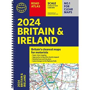 Philip's Maps 2024 Philip's Road Atlas Britain and Ireland: Spiral A4 (Philip's Road Atlases) Philip's Maps 2024 Philip's Road Atlas Britain and Ireland: Spiral A4 (Philip's Road Atlases)