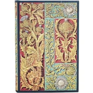 Paperblanks Kalendarz 2025 Wild Thistle Mini Dzienny: jeden dzień na stronie, zamykany na gumkę, Papier 80 GSM Paperblanks Kalendarz 2025 Wild Thistle Mini Dzienny: jeden dzień na stronie, zamykany na gumkę, Papier 80 GSM