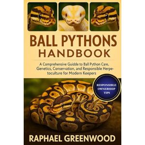 GREENWOOD, RAPHAEL BALL PYTHONS HANDBOOK: A Comprehensive Guide to Ball Python Care, Genetics, Conservation, and Responsible Herpetoculture for Modern Keepers GREENWOOD, RAPHAEL BALL PYTHONS HANDBOOK: A Comprehensive Guide to Ball Python Care, Genetics, Conservation, and Responsible Herpetoculture for Modern Keepers