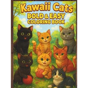 Lavangare, Sanjay Kawaii Cats Bold and Easy Coloring Book: Cute & Adorable Minimalist Cat Designs for Stress-Free Coloring Fun: 50 Simple & Relaxing Cat Coloring Pages ... • Stress Relief • Fun & Creative Designs Lavangare, Sanjay Kawaii Cats Bold and Easy Coloring Book: Cute & Adorable Minimalist Cat Designs for Stress-Free Coloring Fun: 50 Simple & Relaxing Cat Coloring Pages ... • Stress Relief • Fun & Creative Designs