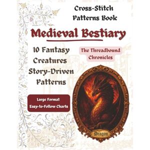Pedicone, Cinzia Cross Stitch Patterns: Medieval Bestiary: 10 Fantasy Creatures, Large-Format Charts & a Secret Bonus Pattern — QR Code Download Included (The Threadbound Chronicles) Pedicone, Cinzia Cross Stitch Patterns: Medieval Bestiary: 10 Fantasy Creatures, Large-Format Charts & a Secret Bonus Pattern — QR Code Download Included (The Threadbound Chronicles)