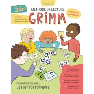Pécheux-Grimm, Marie Méthode de Lecture Grimm. Étiquettes Volume 1. Les syllabes simples: Étiquettes à découper. Apprentissage syllabique et ludique de la lecture. GS, CP, ... IEF, milieu scolaire et institutions Pécheux-Grimm, Marie Méthode de Lecture Grimm. Étiquettes Volume 1. Les syllabes simples: Étiquettes à découper. Apprentissage syllabique et ludique de la lecture. GS, CP, ... IEF, milieu scolaire et institutions