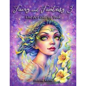 Karron, Christine Fairy and Fantasy 3 Line Art Coloring Book Karron, Christine Fairy and Fantasy 3 Line Art Coloring Book