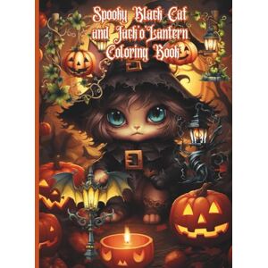 Boutique, Once In A Blue Moon Spooky Black Cat and Jack’o’Lantern Coloring Book Boutique, Once In A Blue Moon Spooky Black Cat and Jack’o’Lantern Coloring Book