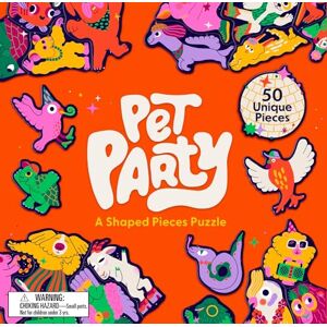 Laurence King Publishing Pet Party a shaped pieces puzzle, Medium Laurence King Publishing Pet Party a shaped pieces puzzle, Medium