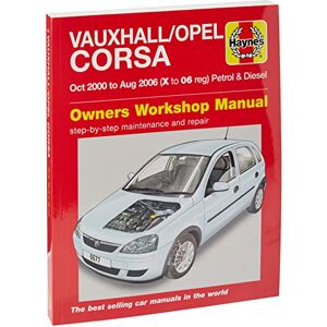 Haynes Vauxhall/Opel Corsa Petrol/Diesel (Oct 00-Aug 06) Manual (Paperback) Haynes Vauxhall/Opel Corsa Petrol/Diesel (Oct 00-Aug 06) Manual (Paperback)