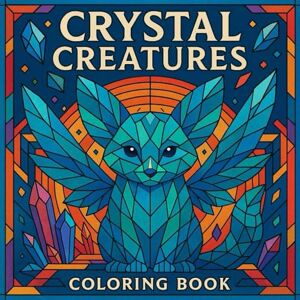 Bar, Margaret Crystal Creatures Coloring Book: A Stained-Glass Fantasy of Geometric Animals: An Intricate Collection of Faceted Animals for Relaxing Coloring Premium Stained-Glass Style 8.5*8.5 (Paws & Dreams) Bar, Margaret Crystal Creatures Coloring Book: A Stained-Glass Fantasy of Geometric Animals: An Intricate Collection of Faceted Animals for Relaxing Coloring Premium Stained-Glass Style 8.5*8.5 (Paws & Dreams)