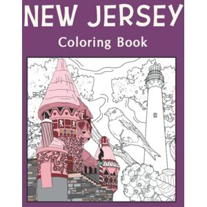Publishing, PaperLand New Jersey Coloring Book: Adult Coloring Pages, Painting on USA States Landmarks and Iconic, Funny Stress Relief Pictures, Gifts for New Jersey Tourist Publishing, PaperLand New Jersey Coloring Book: Adult Coloring Pages, Painting on USA States Landmarks and Iconic, Funny Stress Relief Pictures, Gifts for New Jersey Tourist