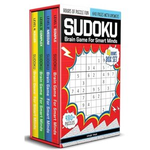 Wonder House Books Sudoku Brain Games For Smart Minds Box Set of 4 Books : Brain Booster Puzzles for Kids, 480 + Fun Games. Combo of Easy, Hard, Killer, Complex Levels. Wonder House Books Sudoku Brain Games For Smart Minds Box Set of 4 Books : Brain Booster Puzzles for Kids, 480 + Fun Games. Combo of Easy, Hard, Killer, Complex Levels.