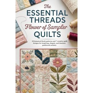 Pierce, Leo The Essential Threads of Flower Sampler Quilts: 18 botanical block patterns and 7 creative quilt designs for inspiring, elegant, and timeless patchwork artistry Pierce, Leo The Essential Threads of Flower Sampler Quilts: 18 botanical block patterns and 7 creative quilt designs for inspiring, elegant, and timeless patchwork artistry