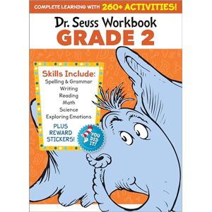 Seuss, Dr. Dr. Seuss Workbook: Grade 2: 260+ Fun Activities with Stickers and More! (Spelling, Phonics, Reading Comprehension, Grammar, Math, Addition & Subtraction, Science) Seuss, Dr. Dr. Seuss Workbook: Grade 2: 260+ Fun Activities with Stickers and More! (Spelling, Phonics, Reading Comprehension, Grammar, Math, Addition & Subtraction, Science)
