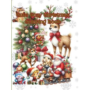 Boutique, Once In A Blue Moon Cute Cozy Christmas Coloring Book Boutique, Once In A Blue Moon Cute Cozy Christmas Coloring Book