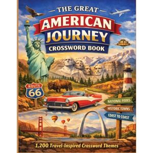 Pastime, Memaw's The Great American Journey Crossword Book: 1,200 Travel-Inspired Crossword Themes Celebrating the Places, Landscapes, and Stories of the United States (Traveling the world country by country) Pastime, Memaw's The Great American Journey Crossword Book: 1,200 Travel-Inspired Crossword Themes Celebrating the Places, Landscapes, and Stories of the United States (Traveling the world country by country)