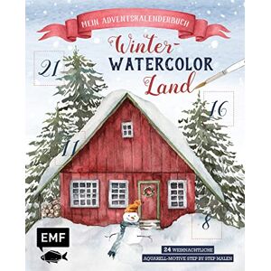 Stahlmann, Laura Mein Adventskalender-Buch: Winter-Watercolor-Land: 24 weihnachtliche Aquarell-Motive step by step malen Mit perforierten Seiten zum Auftrennen Stahlmann, Laura Mein Adventskalender-Buch: Winter-Watercolor-Land: 24 weihnachtliche Aquarell-Motive step by step malen Mit perforierten Seiten zum Auftrennen