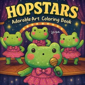 Belle, Lulu Hopstars Frog Coloring Book for Teens and Adults – Kawaii Popstar Frog Illustrations to Color Fun & Cute Music-Themed Pages for Relaxation Belle, Lulu Hopstars Frog Coloring Book for Teens and Adults – Kawaii Popstar Frog Illustrations to Color Fun & Cute Music-Themed Pages for Relaxation