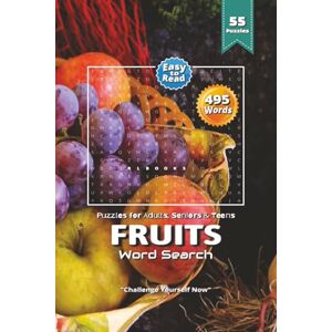 Books, RL Fruits Word Search Puzzle Book: Juicy Fruit Word Searches Filled with Apples, Oranges, Mangoes & More 6×9 Inches, 110 Pages 50+ Fun Puzzles for Fun, Travel & Free Time Books, RL Fruits Word Search Puzzle Book: Juicy Fruit Word Searches Filled with Apples, Oranges, Mangoes & More 6×9 Inches, 110 Pages 50+ Fun Puzzles for Fun, Travel & Free Time