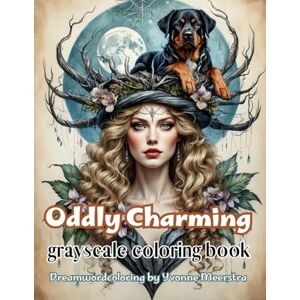 meerstra, yvonne Oddly Charming: Whimsical Fantasy Portraits of Women with Majestic Animal-Inhabited Headpieces – A Grayscale Coloring Book for Adults meerstra, yvonne Oddly Charming: Whimsical Fantasy Portraits of Women with Majestic Animal-Inhabited Headpieces – A Grayscale Coloring Book for Adults