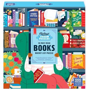 Chronicle Books 50 Must-Read Books of the World Bucket List 1000-Piece Puzzle Chronicle Books 50 Must-Read Books of the World Bucket List 1000-Piece Puzzle