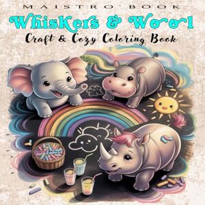 BOOK, MAISTRO Whiskers & Wool: Cozy Animal Coloring Book Featuring Cute Crafts like Knitting, Painting, and Tie-Dye for Teens and Beginners, Cute Animals Doing Art ... and Creative Adventures for Teens & Adults) BOOK, MAISTRO Whiskers & Wool: Cozy Animal Coloring Book Featuring Cute Crafts like Knitting, Painting, and Tie-Dye for Teens and Beginners, Cute Animals Doing Art ... and Creative Adventures for Teens & Adults)